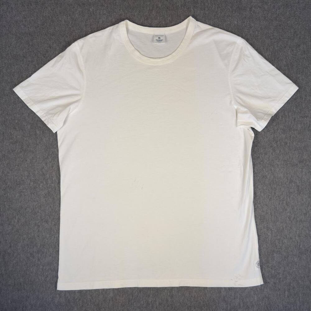 Reigning Champ Shirt Mens Large White Jersey Crewneck Tee T-Shirt Canada